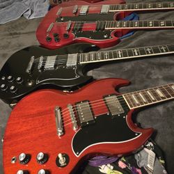 SG SG SG SG Toni Iomi Double Neck Jimmy Page Epiphone 1961 61 Series Cherry