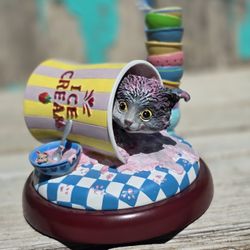 Little Rascal Gary Patterson Cat Figurine