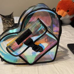 Dr. Martens Transparent Heart Backpack/Purse 