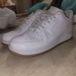 Nike Air Force Ones Gum Bottom Sz 12