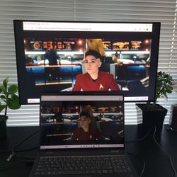 Dell Monitor + Logitech Keyboard + Logitech Mouse