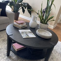 Z Gallerie Black Coffee Table 