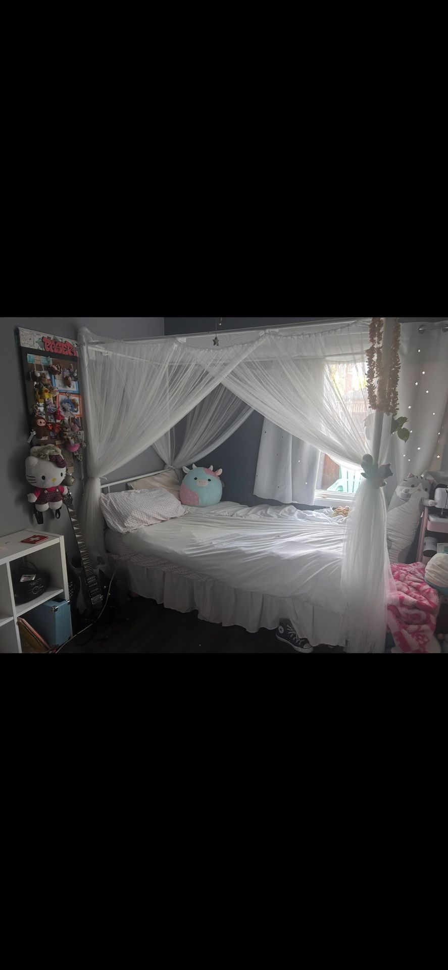 Bed Frame And Canopy Twin Bed