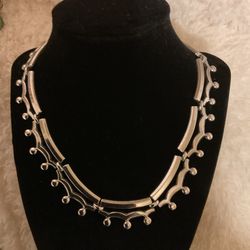Silver Tone Adjustable Necklace,by Monet