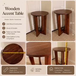 Wood Side Table