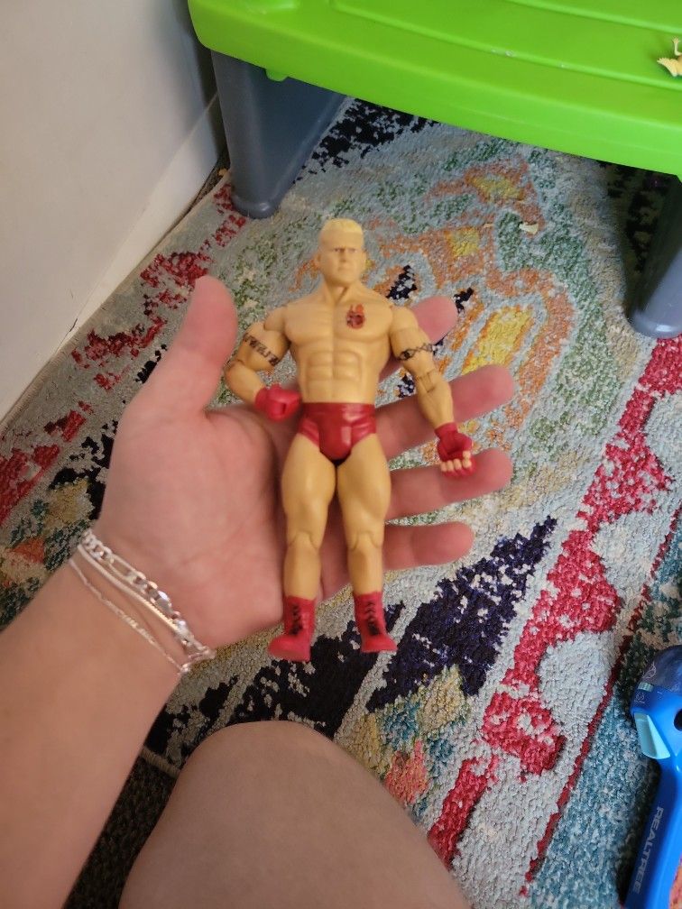Jon Heidenreich Jakks Pacific 7" Wrestling Action Figure 2003 WWE WWF Red Trunks
