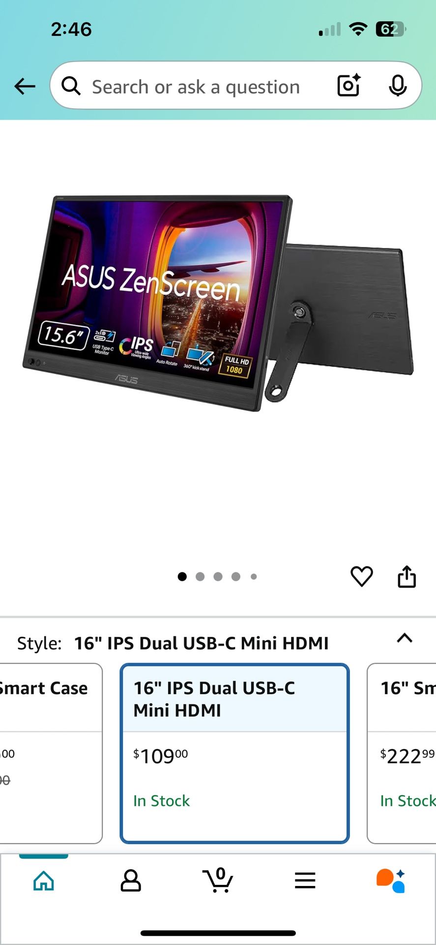 Asus Zen screen