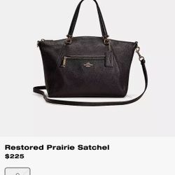 COACH Authentic Dark Brown Satchel Sold Out 