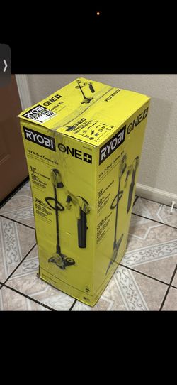 Ryobi weed eater, blower, battery and blower