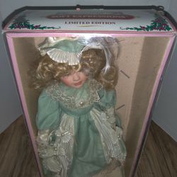 Soft Expressions Genuine Fine Bisque Porcelain Doll Limited Edition. Packaging Has some wear and damage from age and storage. Sold As Is.