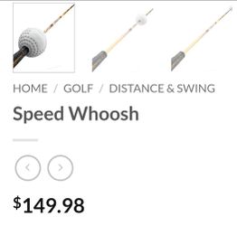 MOMENTUS GOLF Speed Whoosh Club Head Accelerator Golf Swing Trainer- 48" LH & RH