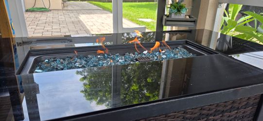 Propane fire table