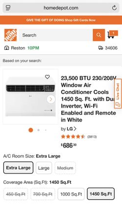 LG Window Air Conditioner Window AC