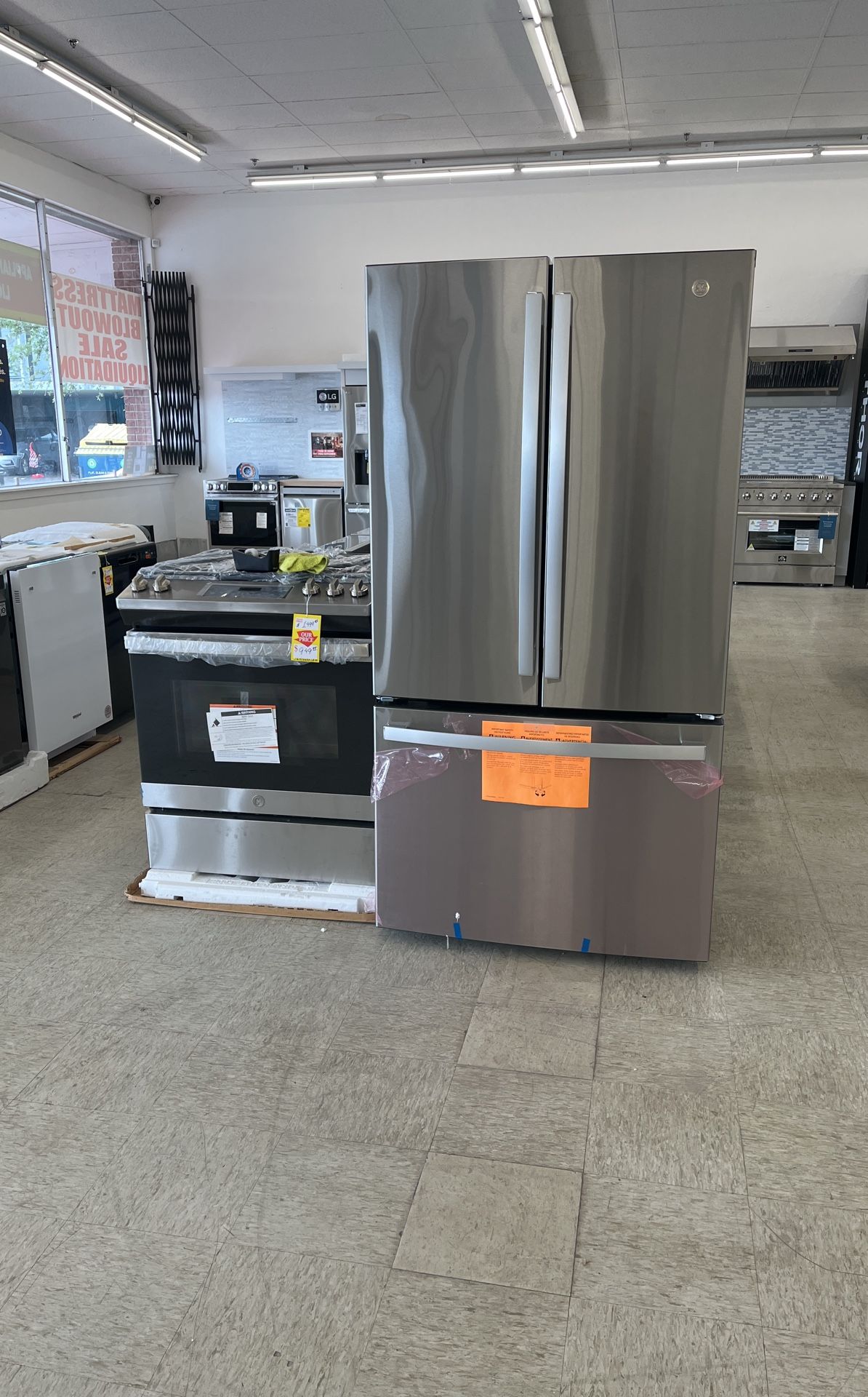 New Refrigerator 36” - Finance available- Brand GE