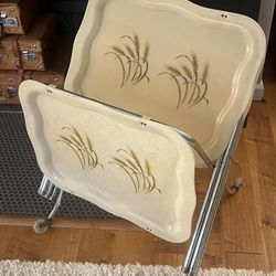 Vintage Spun Fiberglass Cool Mid Century Modern TV Trays