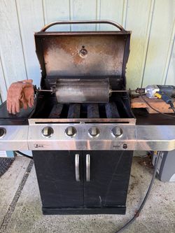 BBQ Coffee Roaster setup