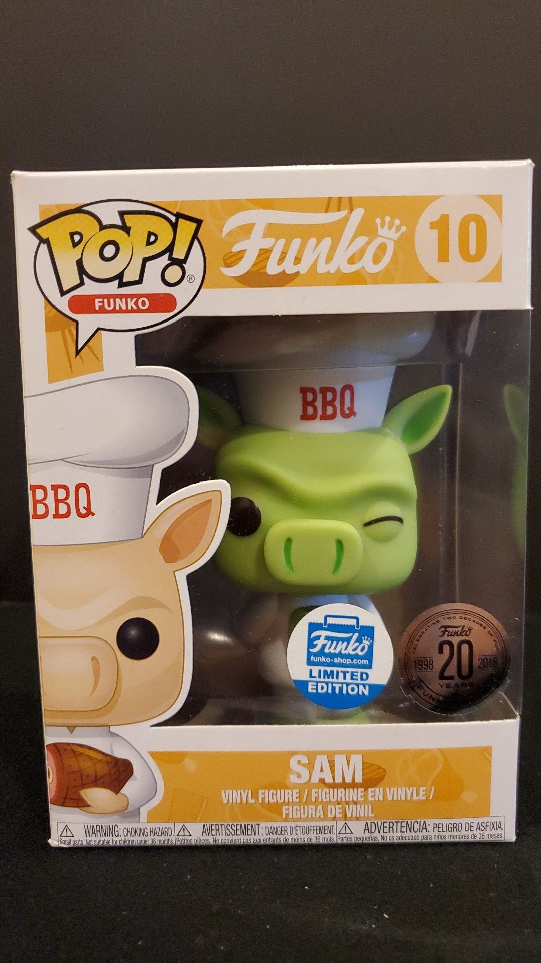 SAM LIMITED EDITION EXCLUSIVE FUNKO POP 10