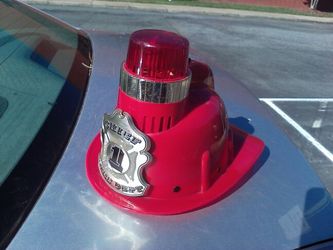 Fire chief toy helmet made by Radio Shack