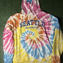Seattle Washington Tie Dye Sweatshirt Xxl