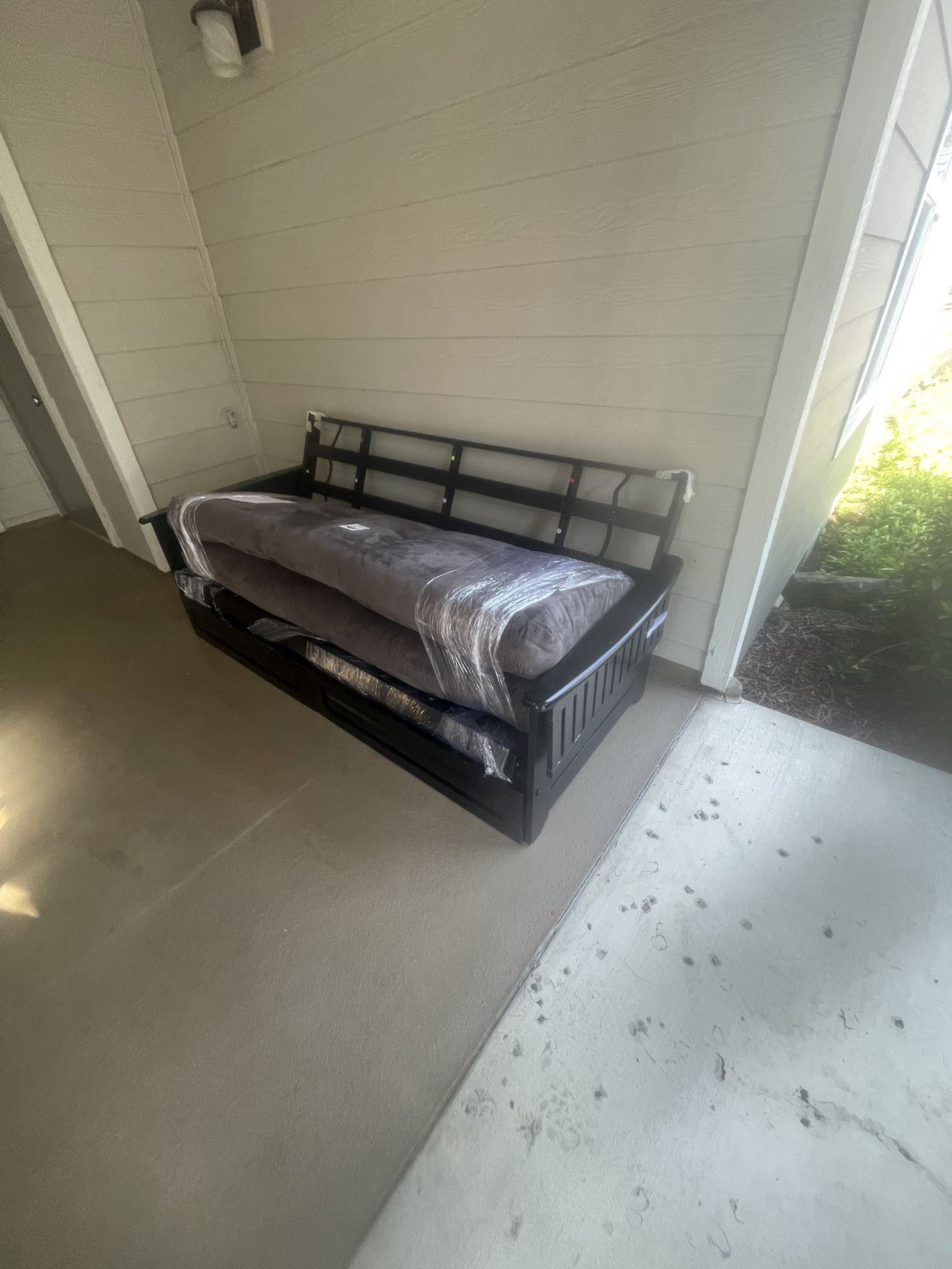 Nice Sleeper Futons For Sale- The Black One Has Drawers Underneath It-The Blue One Is A Full