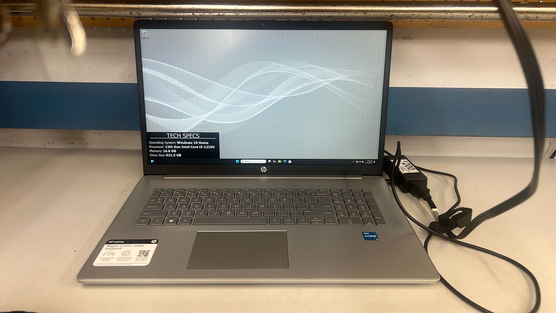 Hp Laptop With Power Cord Model RTL8822CE