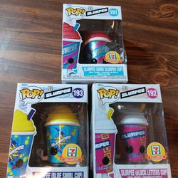 3 Funko Pop Slurpee 7 Eleven Exclusive Bundle