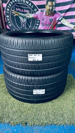 🇺🇸 2 USED TIRES 295/35ZR21 PIRELLI SCORPION ZERO ALL SEASON USED TIRES 295 35 21