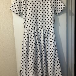 Lularoe Amelia Dress Polka Dot 