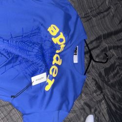 blue spider shirt L