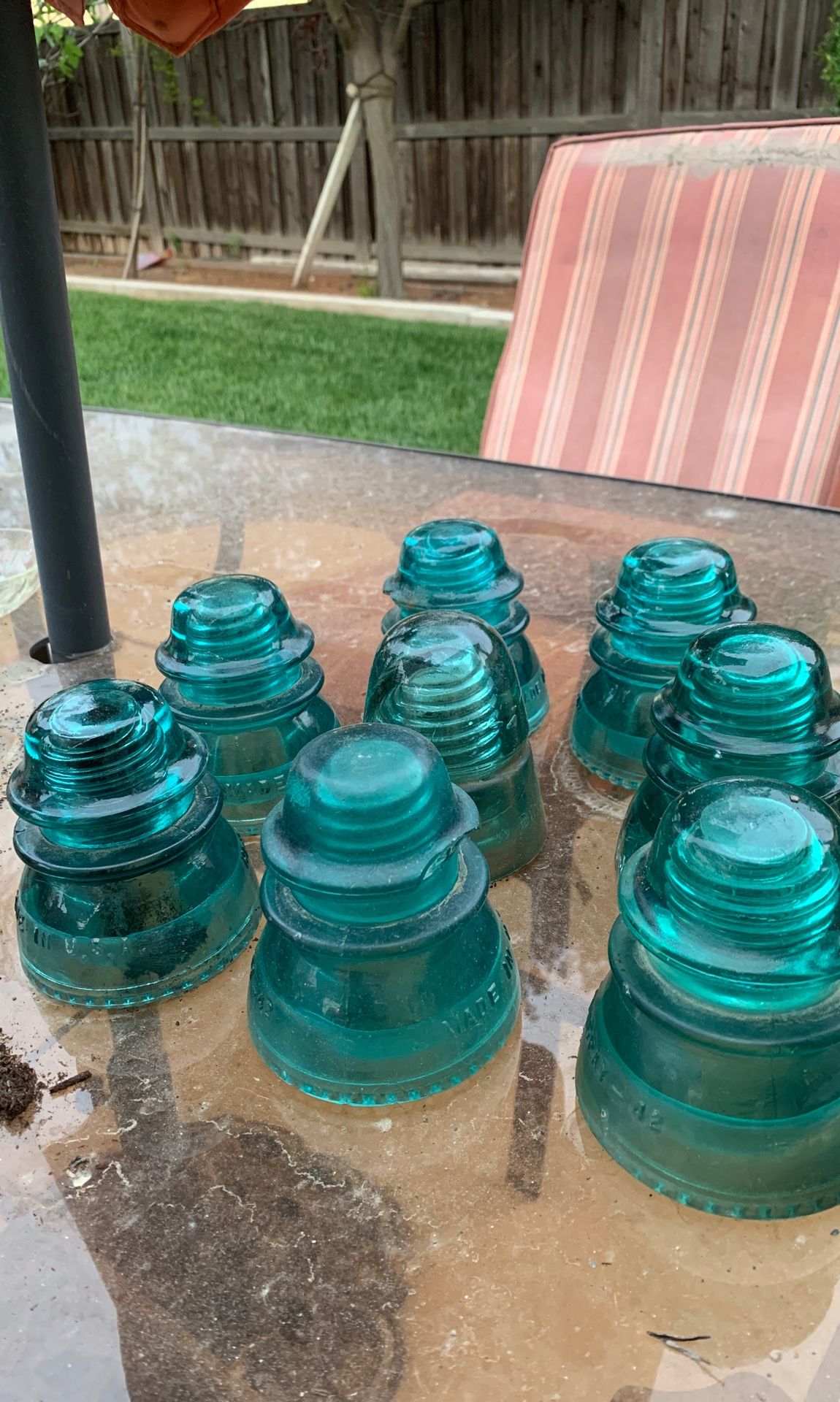 Antique Hemingray Glass Insulators