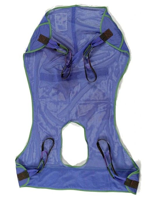 ProHeal Universal Full Body Mesh Lift Sling with Commode Opening, Medium, 50.5" x 39" - Polyester Slings for Patient Lifts