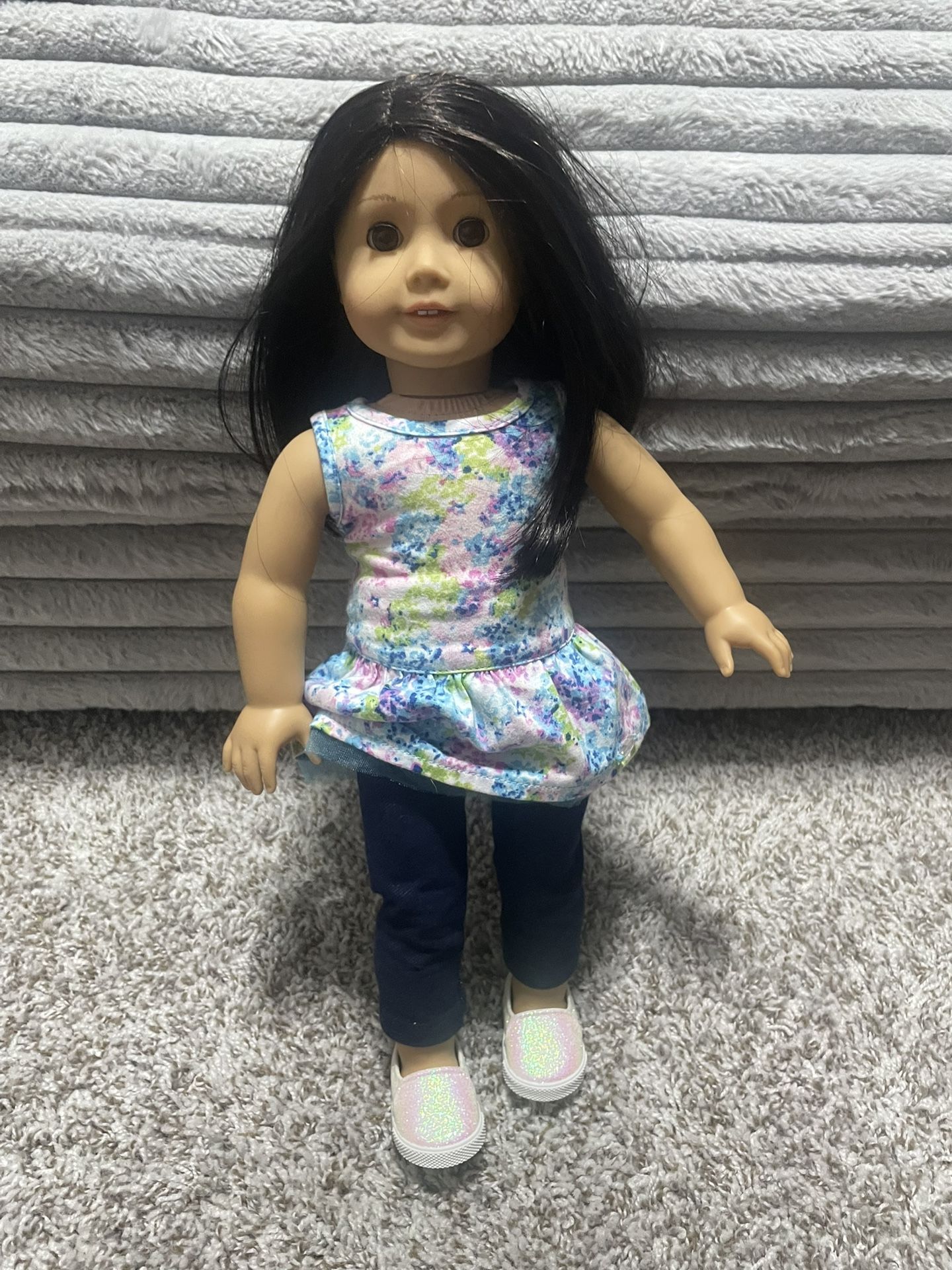 American Girl Doll Dark Hair and eyes