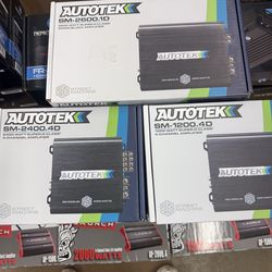 Autotek car amplifiers new in box