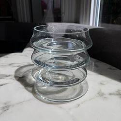Clear Glass Nesting/Stacking Bowls — Set of 4