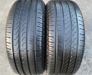 Two 245-45-18 Pirelli Cinturato P7 Run Flat