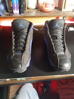 Jordan retro 13 black/ blue 10.5
