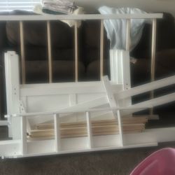 Wooden Bunk Bed ( Twin Size ) With Ladder