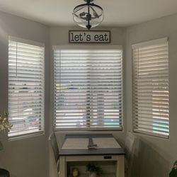 White Faux Blinds