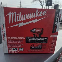 M18 18-Volt Lithium-Ion Compact Brushless Cordless 1/4 in