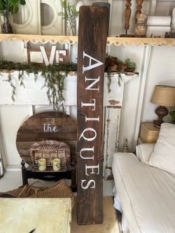 Handmade Heavy wood sign 72” x 9”