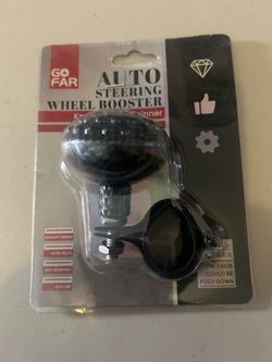 Auto steering wheel booster knob