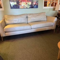 Modern Leather Sofa Couch 