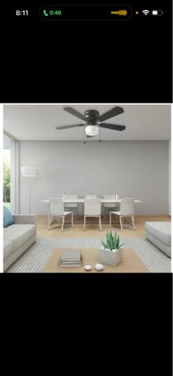 Middleton 42 in. LED Indoor Matte Black Ceiling Fan