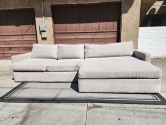 Living Spaces Grand Down Oversized Sectional Couch
