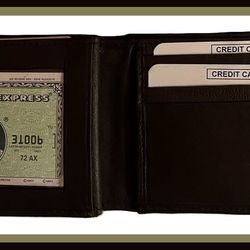 ➡️(New) Men’s Genuine Brown Leather Bi-Fold Wallet (🎈Sale on eBay🎈)
