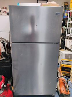 Maytag stainless steel refrigerator $200