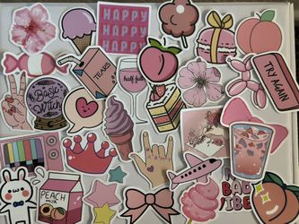 Pink Stickers 