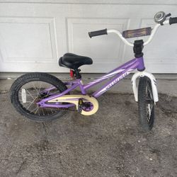 Kids Purple Specialized 2 Wheel Bike