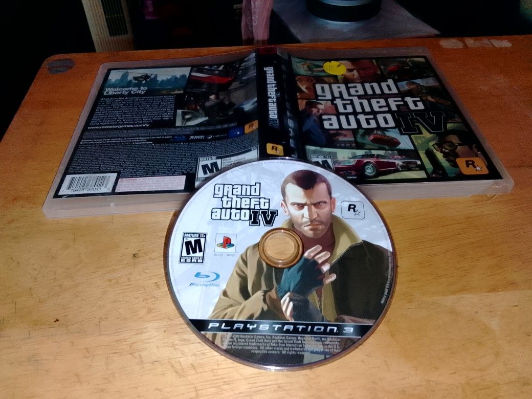 PS3 Game Grand Theft Auto IV