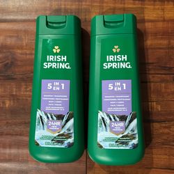 Irish Spring 5 In - 1 Shampoo, Conditioner, Body, Face And 24 Hr Deodorizer: 20 oz Each (2 For $8)